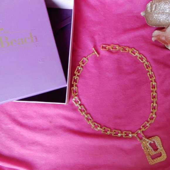 ASTONISHING PALM BEACH By SETA GOLD PL NECKLACE - Picture 6 of 11